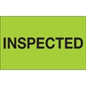Picture of 1 1/4" x 2" - "Inspected" (Fluorescent Green) Labels