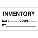 Picture of 3" x 5" - "Inventory - Date - Count - By" Labels