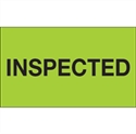 Picture of 3" x 5" - "Inspected" (Fluorescent Green) Labels