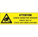 Picture of 5/8" x 2" - "Attention - Static Sensitive Devices" Labels