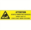 Picture of 5/8" x 2" - "Attention - Static Sensitive Devices" Labels