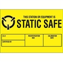 Picture of 1 3/4" x 2 1/2" - "Static Safe" Labels