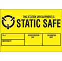 Picture of 1 3/4" x 2 1/2" - "Static Safe" Labels