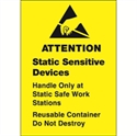 Picture of 1 3/4" x 2 1/2" - "Static Sensitive Devices" Labels