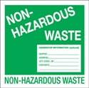 Picture of 6" x 6" - "Non-Hazardous Waste" Labels
