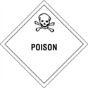 Picture of 4" x 4" - "Poison" Labels