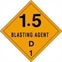 Picture of 4" x 4" - "1.5 - Blasting Agent - D 1" Labels