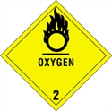 Picture of 4" x 4" - "Oxygen - 2" Labels