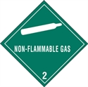 Picture of 4" x 4" - "Non-Flammable Gas - 2" Labels