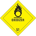 Picture of 4" x 4" - "Oxidizer - 5.1" Labels