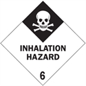 Picture of 4" x 4" - "Inhalation Hazard - 6" Labels