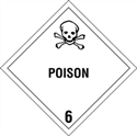 Picture of 4" x 4" - "Poison - 6" Labels