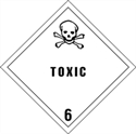 Picture of 4" x 4" - "Toxic - 6" Labels