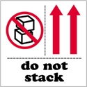 Picture of 4" x 4" - "Do Not Stack" Labels