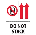 Picture of 4" x 6" - "Do Not Stack" Labels