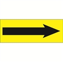 Picture of 1 1/2" x 4" - "Arrow" Fluorescent Yellow Labels