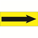 Picture of 1 1/2" x 4" - "Arrow" Fluorescent Yellow Labels