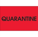 Picture of 2" x 3" - "Quarantine" (Fluorescent Red) Labels