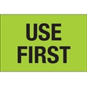 Picture of 2" x 3" - "Use First" (Fluorescent Green) Labels