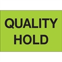 Picture of 2" x 3" - "Quality Hold" (Fluorescent Green) Labels