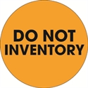 Picture of 2" Circle - "Do Not Inventory" Fluorescent Orange Labels
