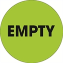 Picture of 2" Circle - "Empty" Fluorescent Green Labels