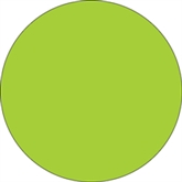 Picture of 1/2" Fluorescent Green Inventory Circle Labels