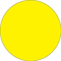 Picture of 3/4" Fluorescent Yellow Inventory Circle Labels