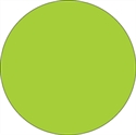 Picture of 1 1/2" Fluorescent Green Inventory Circle Labels