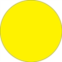 Picture of 1 1/2" Fluorescent Yellow Inventory Circle Labels