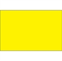 Picture of 3" x 6" Fluorescent Yellow Inventory Rectangle Labels