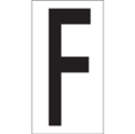 Picture of 3 1/2" "F" Vinyl Warehouse Letter Labels