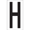 Picture of 3 1/2" "H" Vinyl Warehouse Letter Labels