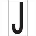 Picture of 3 1/2" "J" Vinyl Warehouse Letter Labels