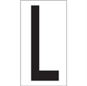 Picture of 3 1/2" "L" Vinyl Warehouse Letter Labels