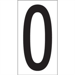 Picture of 3 1/2" "O" Vinyl Warehouse Letter Labels