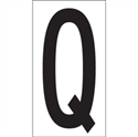 Picture of 3 1/2" "Q" Vinyl Warehouse Letter Labels