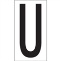 Picture of 3 1/2" "U" Vinyl Warehouse Letter Labels