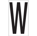 Picture of 3 1/2" "W" Vinyl Warehouse Letter Labels