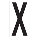 Picture of 3 1/2" "X" Vinyl Warehouse Letter Labels