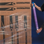 Picture for category <p>Goodwrappers stretch film system is the easiest and fastest way to hand wrap pallets.<br />Quiet and clear cast stretch film is best for uniform loads.<br />Built in disposable handles prevent friction on hands.<br />Patented dispensing system provides tension control for maximum film stretch to save on film.<br />No assembly required. Ready to use out of the box.</p>