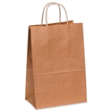 Picture of 5 1/4" x 3 1/4" x 8 3/8" Kraft Paper Shopping Bags