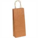 Picture of 5 1/4" x 3 1/4" x 13" Kraft Paper Shopping Bags