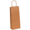 Picture of 5 1/4" x 3 1/4" x 13" Kraft Paper Shopping Bags