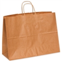 Picture of 16" x 6" x 12" Kraft Paper Shopping Bags