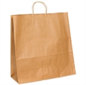 Picture of 18" x 7" x 18 3/4" Kraft Paper Shopping Bags