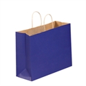 Picture of 16" x 6" x 12" Parade Blue Tinted Shopping Bags