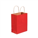 Picture of 8" x 4 1/2" x 10 1/4" Scarlet Tinted Shopping Bags