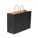 Picture of 16" x 6" x 12" Black Tinted Shopping Bags