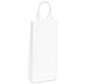 Picture of 5 1/4" x 3 1/4" x 13" White Paper Shopping Bags